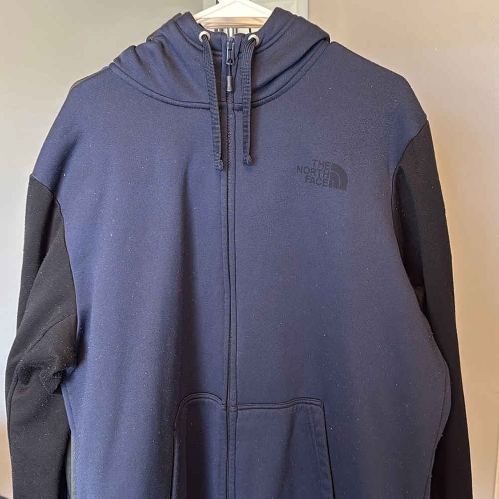 The North Face Men’s Hoodie Full Zip XL Blue/Black